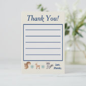 Winter Wonderland Dankeskarte (Stehend Vorderseite)