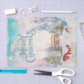 Winter Wonderland Decoupage Paper: Santa's Sleigh Seidenpapier (Handwerk)