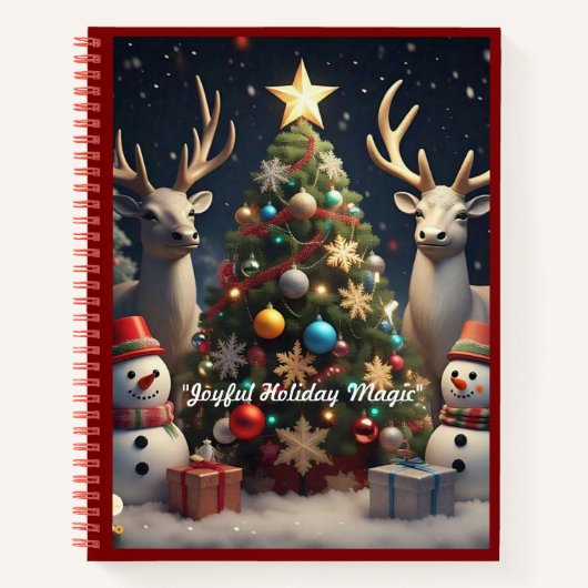 "Winter Wonderland Delight" Notizblock (Vorderseite)