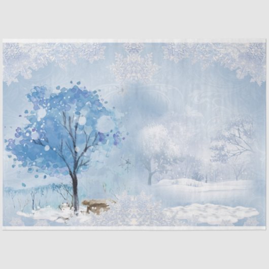 Winter Wonderland Design Series 6 Seidenpapier (Vorderseite)