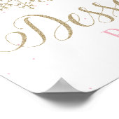 Winter Wonderland Dessert Bar Sign Poster (Ecke)