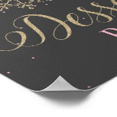 Winter Wonderland Dessert Bar Sign Poster (Ecke)