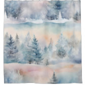 Winter Wonderland Duschvorhang (Vorderseite)