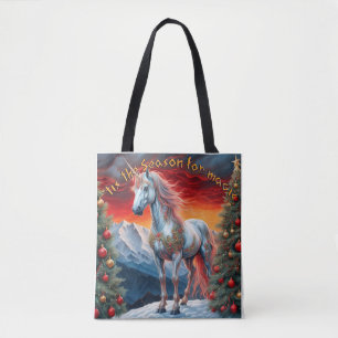 Winter Wonderland Einhorn: Festliche Weihnachtsfei Tasche