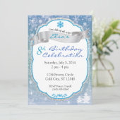 Winter Wonderland Einladung (Stehend Vorderseite)