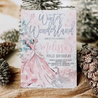 Winter Wonderland Einladung Snowflake Party zuerst