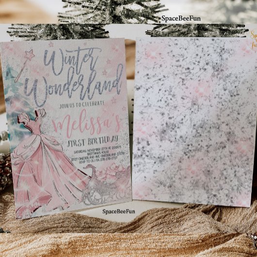 Winter Wonderland Einladung Snowflake Party zuerst