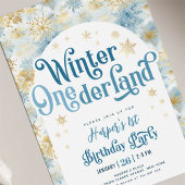 Winter Wonderland Erster Geburtstag Einladung
