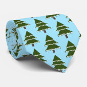 Winter Wonderland Evergreen Krawatte (Gerollt)