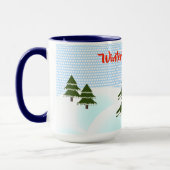Winter Wonderland Evergreen Trees Tasse (Links)