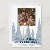 Winter Wonderland Familienfoto Weihnachten (Vorderseite)