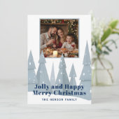 Winter Wonderland Familienfoto Weihnachten (Stehend Vorderseite)