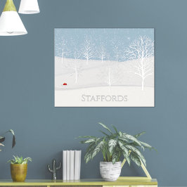 Winter Wonderland Familienname Poster