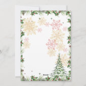 Winter Wonderland Feiertagskarte (Rückseite)