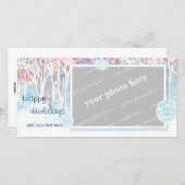 Winter Wonderland Feiertagskarte (Vorne/Hinten)