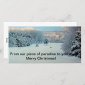 Winter Wonderland Feiertagskarte (Vorne/Hinten)