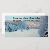 Winter Wonderland Feiertagskarte (Vorne/Hinten)