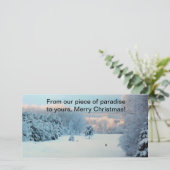 Winter Wonderland Feiertagskarte (Stehend Vorderseite)