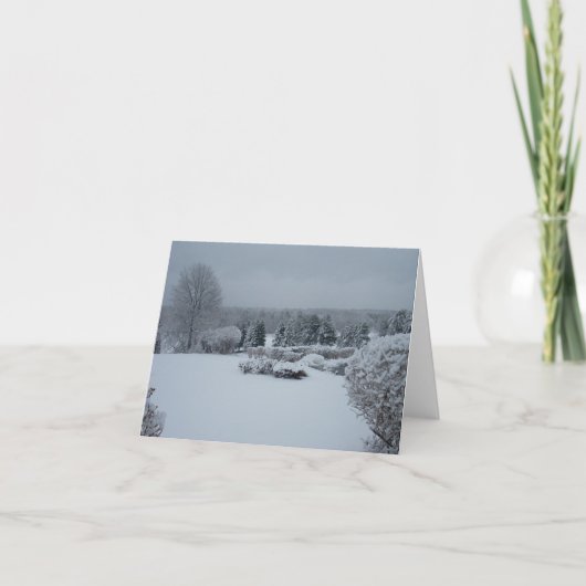 WINTER WONDERLAND FEIERTAGSKARTE (Vorderseite)