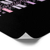 Winter Wonderland Festive Tygraphy Art  Poster (Ecke)