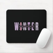 Winter Wonderland Festive Tygraphy Kunst Mousepad (Mit Mouse)
