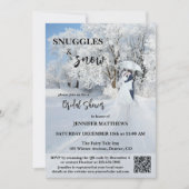 Winter Wonderland Fine Art Brautparty Einladung (Vorderseite)