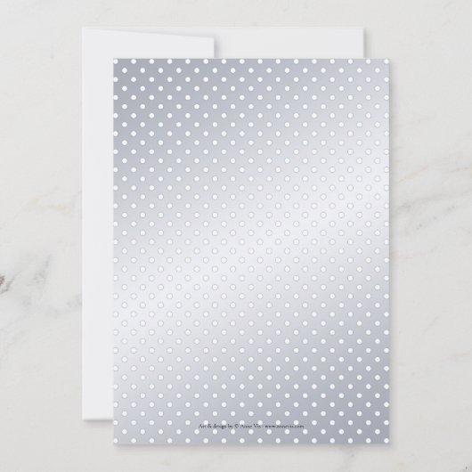 Winter Wonderland Fine Art Probe Dinner Einladung (Rückseite)