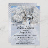 Winter Wonderland Fine Art Probe Dinner Einladung (Vorne/Hinten)