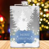Winter Wonderland Flask - Blau Flachmann