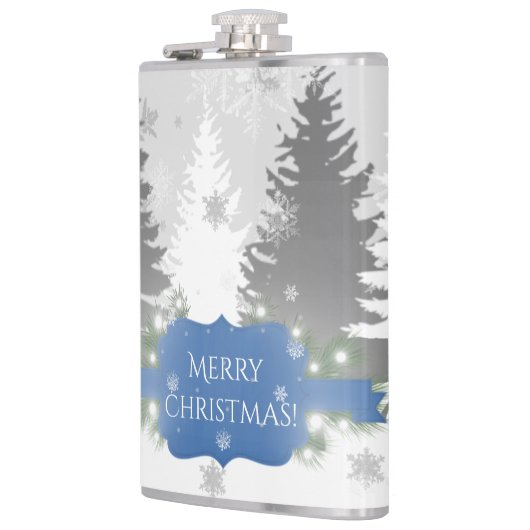 Winter Wonderland Flask - Blau Flachmann (Links)