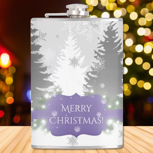 Winter Wonderland Flask - Lila Flachmann