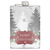 Winter Wonderland Flask - Rot Flachmann (Vorderseite)