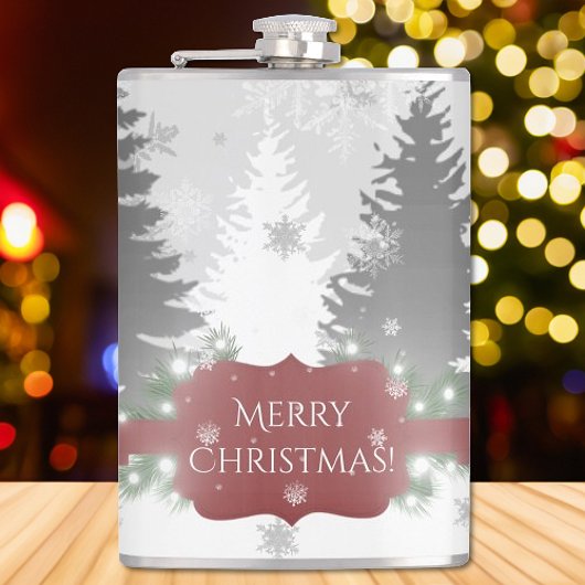 Winter Wonderland Flask - Rot Flachmann