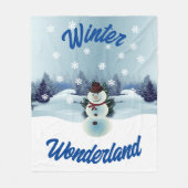 Winter Wonderland Fleece Blanket (Vorderseite)