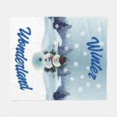 Winter Wonderland Fleece Blanket (Vorderseite (Horizontal))