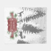 Winter Wonderland Fleece Blanket - Rot (Vorderseite (Horizontal))