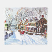 Winter Wonderland Fleecedecke (Vorderseite (Horizontal))