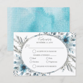 Winter Wonderland Floral UAWG RSVP Karte