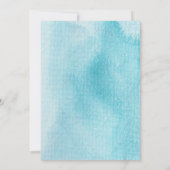 Winter Wonderland Floral Wedding Einladung (Rückseite)