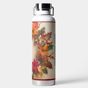 "Winter Wonderland Florals" Trinkflasche