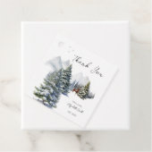 Winter Wonderland Forest Deer Es ist kalt draußen Geschenkanhänger (Beispiel)