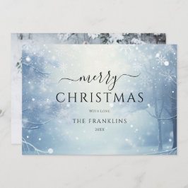 Winter Wonderland Forest Foto Weihnachten