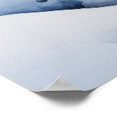 Winter Wonderland Forest Landschaft Poster (Ecke)