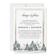 Winter Wonderland Forest | Planänderung für Hochze