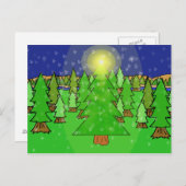 Winter Wonderland Forest Postkarte (Vorne/Hinten)