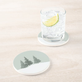Winter Wonderland Forest Trees Getränkeuntersetzer