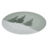 Winter Wonderland Forest Trees Schneidebrett (Ecke)