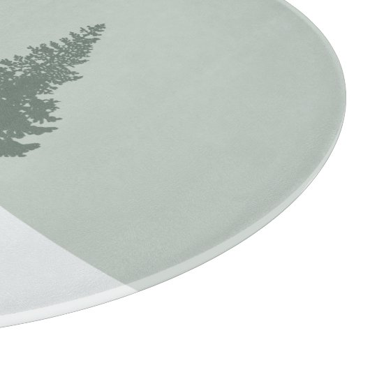 Winter Wonderland Forest Trees Schneidebrett (Ecke)