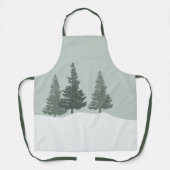 Winter Wonderland Forest Trees Schürze (Vorderseite)