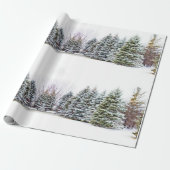 Winter Wonderland Forest Weihnachtskunst oder Geschenkpapier (Ungerollt)